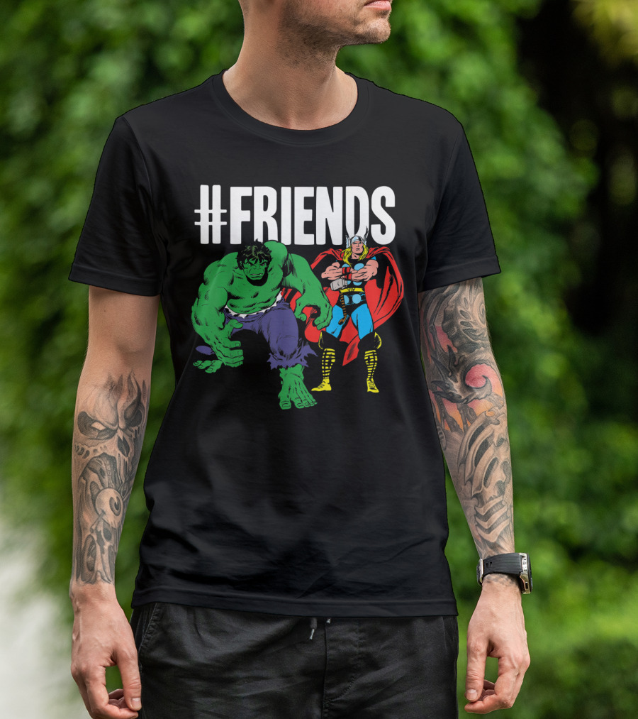 Marvel Thor Hulk #Friends T-Shirt