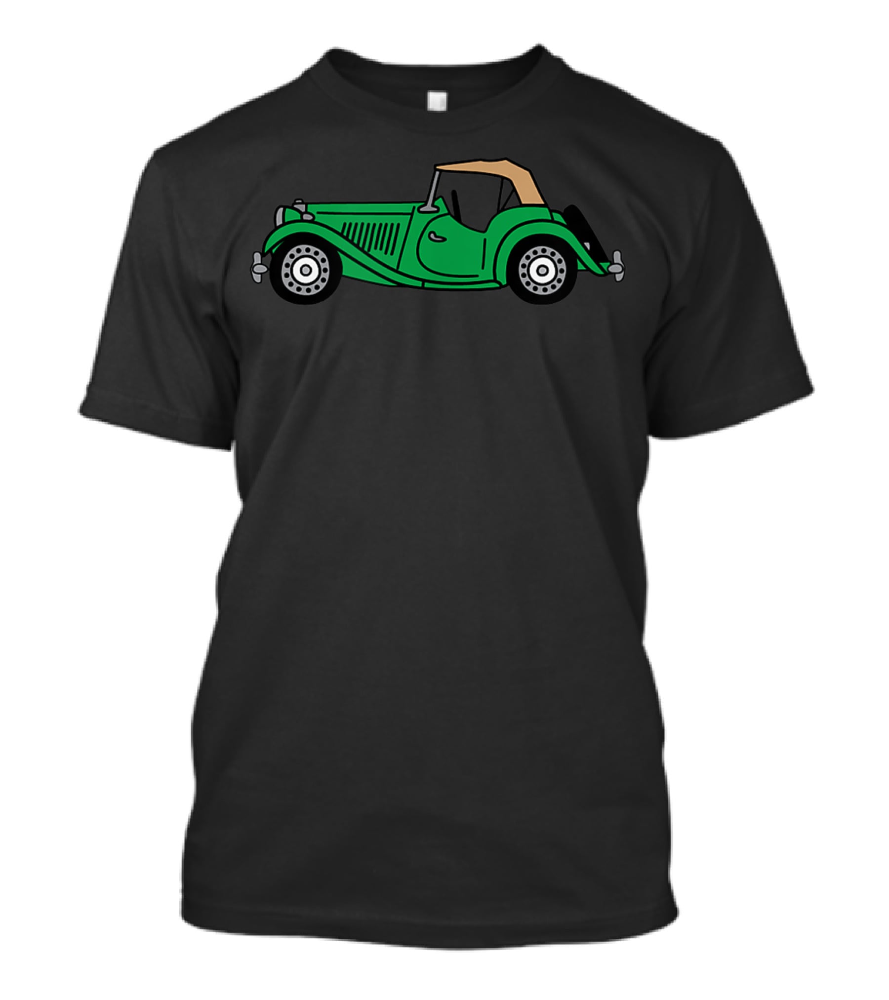 Mgtd MG TD British Racing Green Classic Car Retro T-Shirt