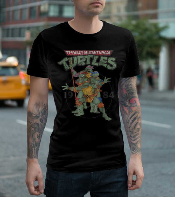 Teenage Mutant Ninja Turtles 1984 Classic Circle T-Shirt