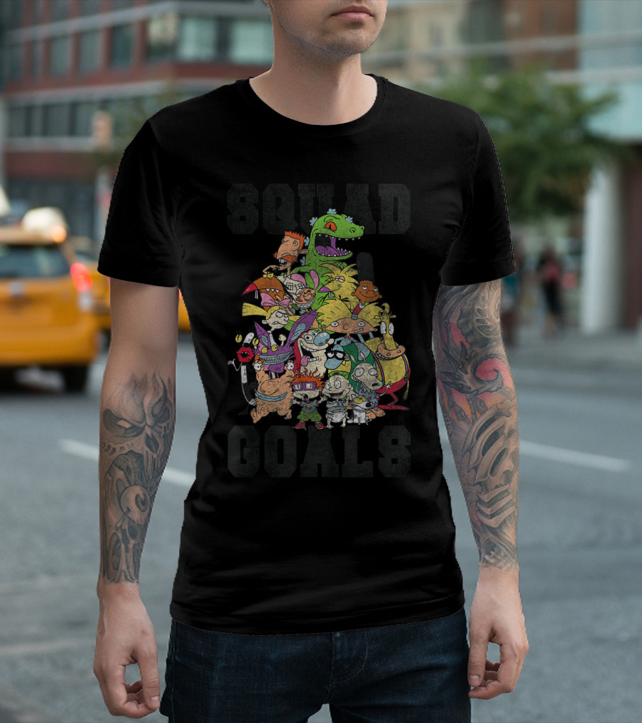 Nickelodeon Classic 90s Show Character Squad Goals T-Shirt