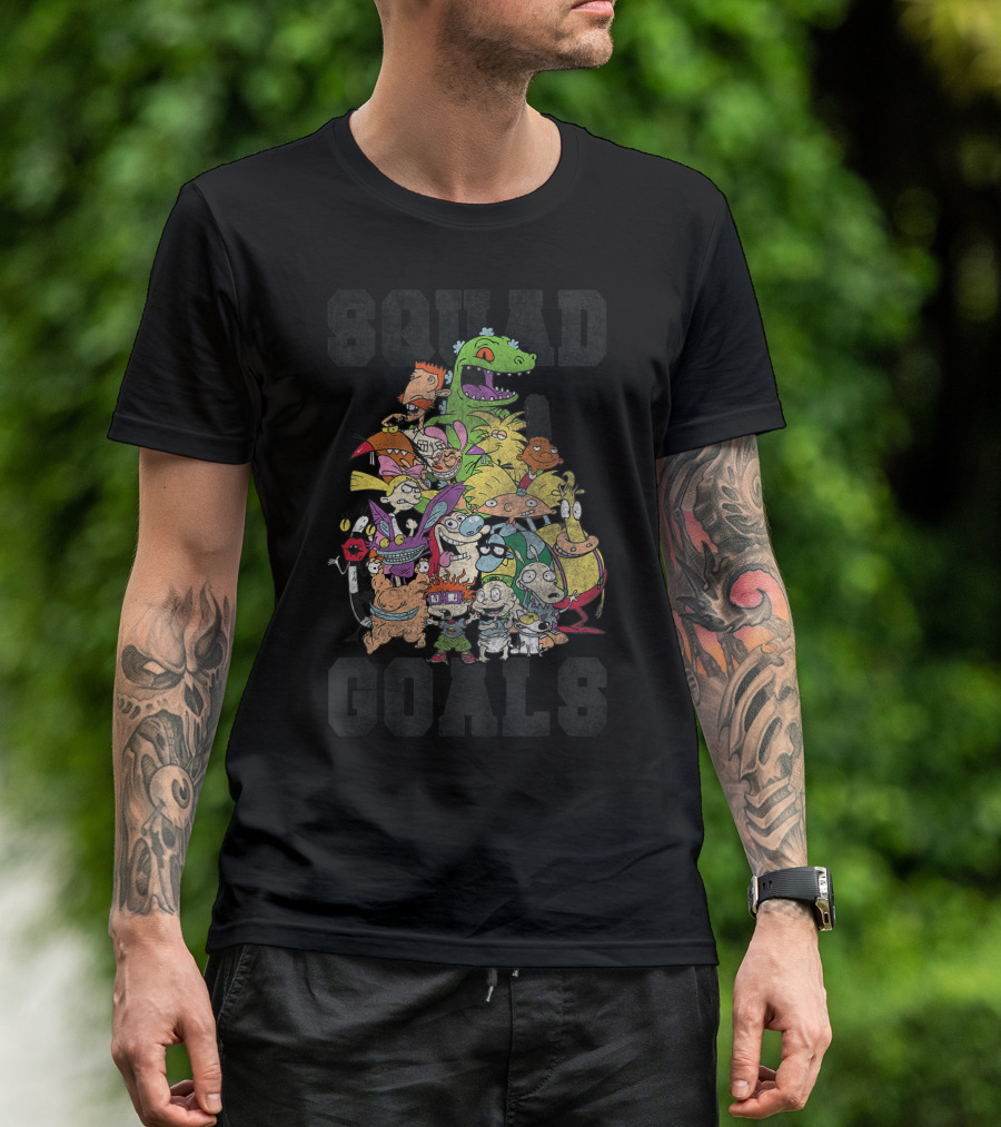 Nickelodeon Classic 90s Show Character Squad Goals T-Shirt