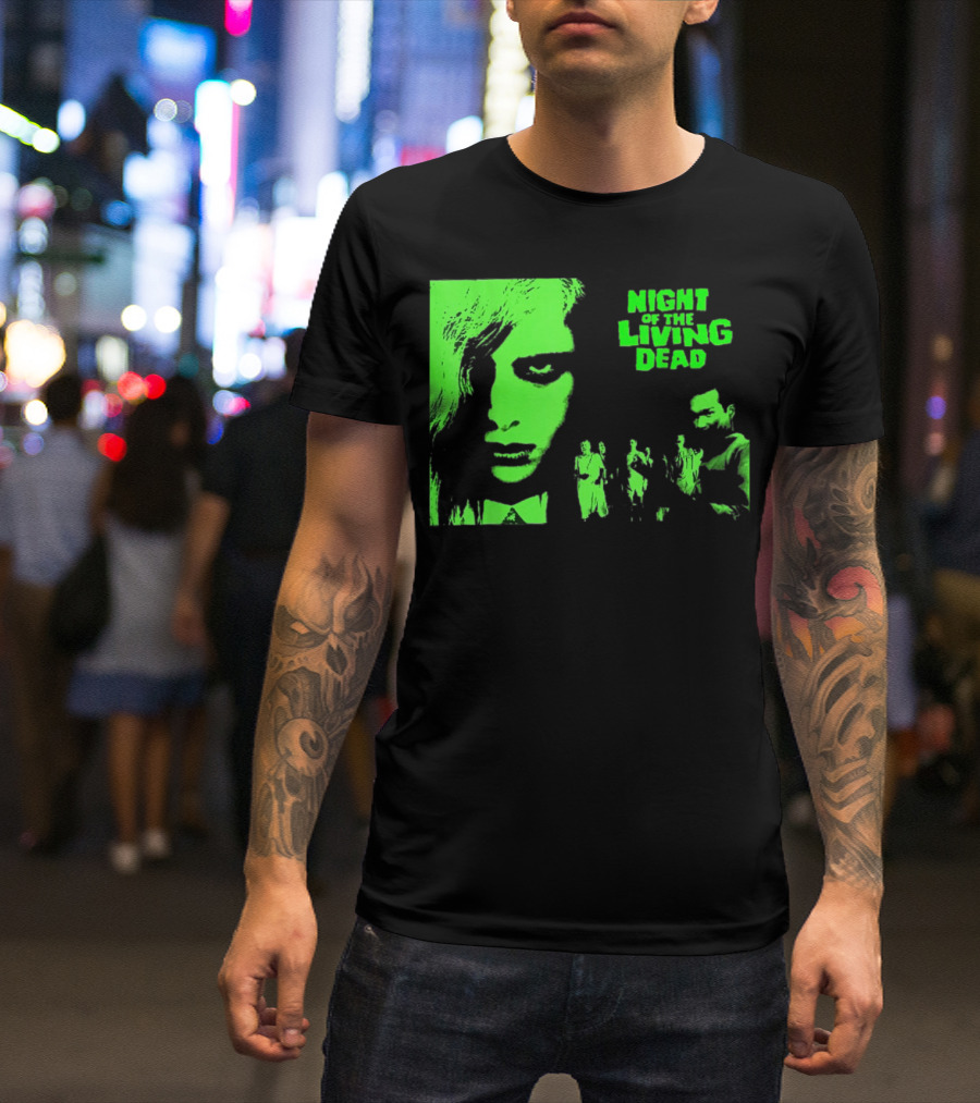 Night Of The Living Dead Vintage Classic Zombie Horror Movie T-Shirt