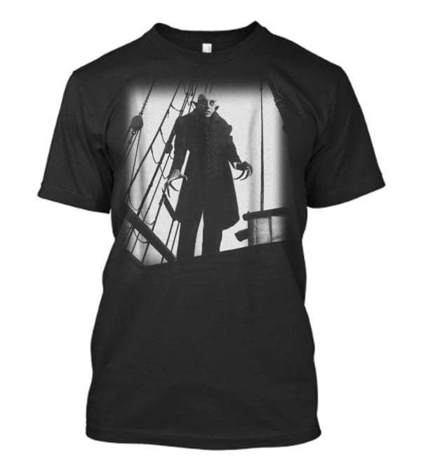 Nosferatu Vampire Classic Horror Black Dracula Iconic Ship Scene T-Shirt