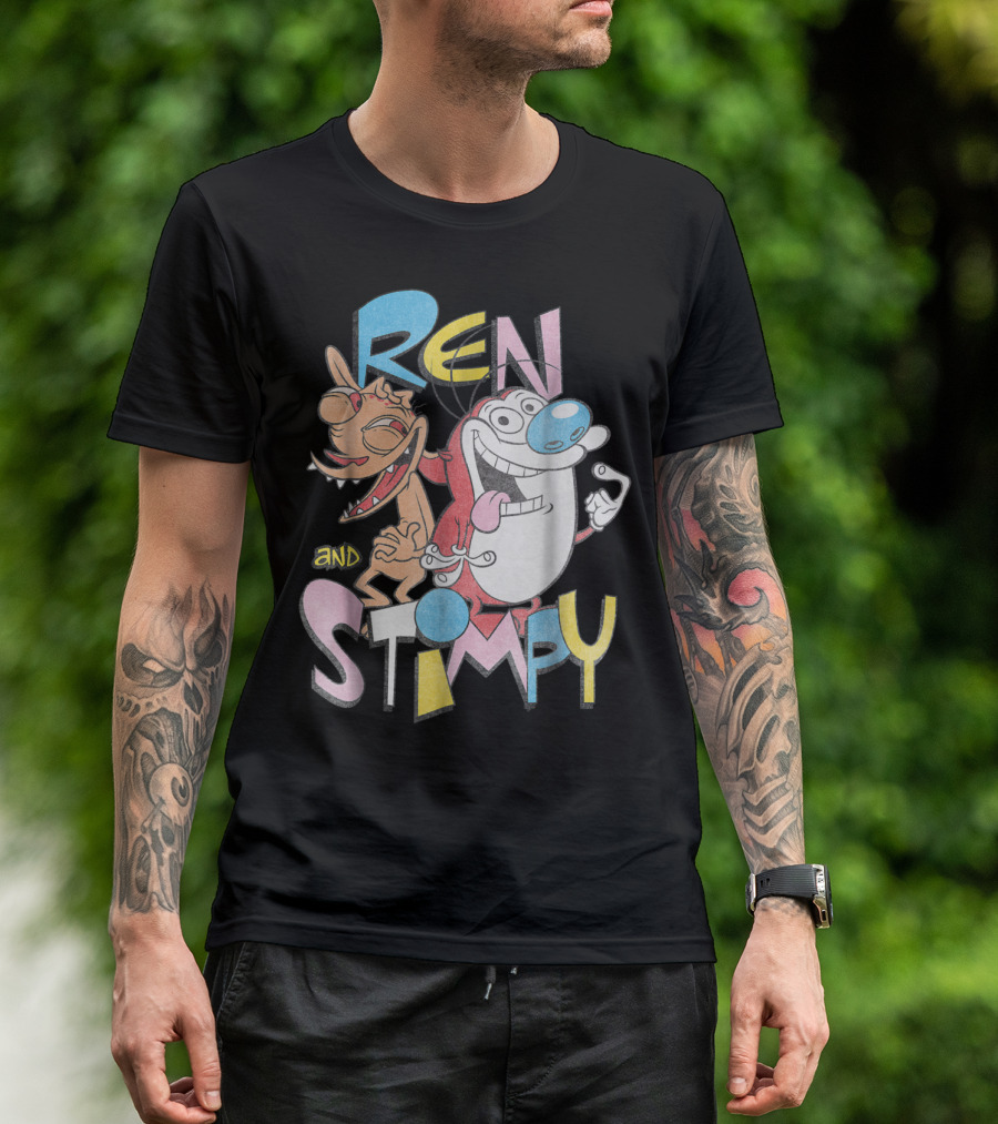 Ren And Stimpy Classic Nickelodeon Goofy Pals T-Shirt