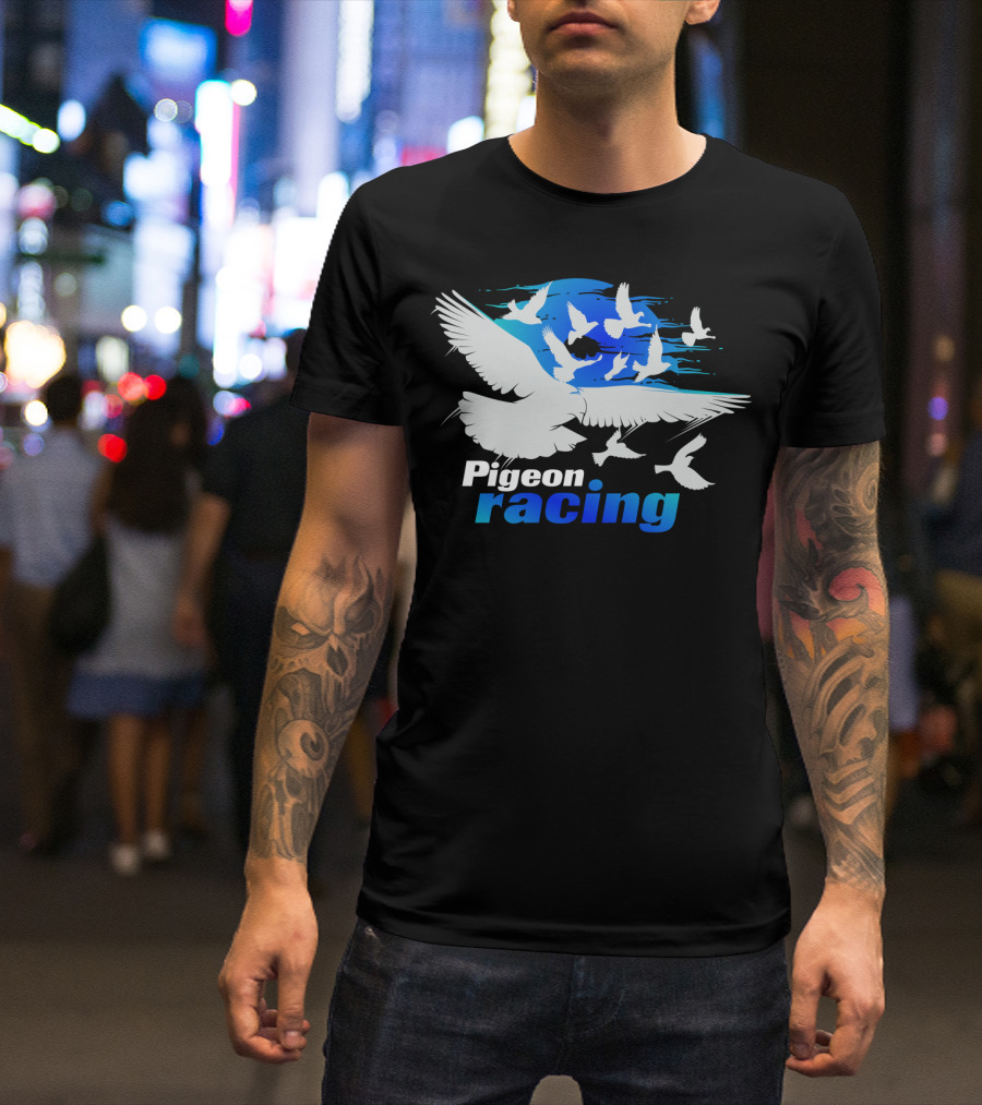 Pigeon Racing Classic Bird Flyers Racing T-Shirt