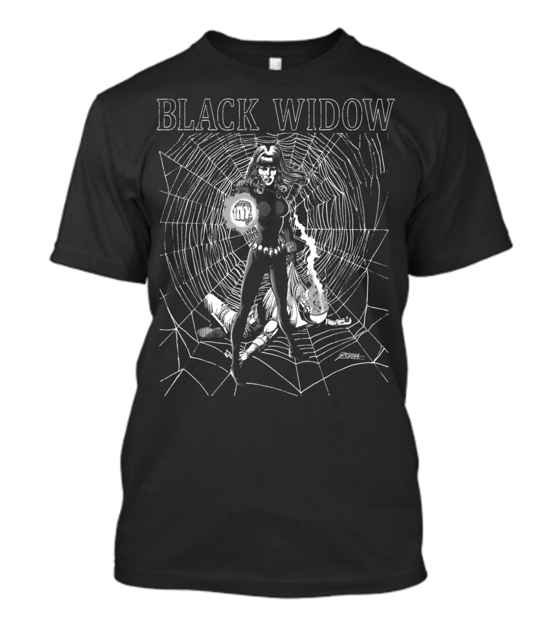 Black Widow Marvel Tonal Cover Comic T-Shirt