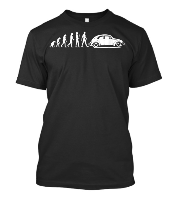 Mens Evolution Beetle Bug Oldtimer Iconic Volkswagen Evolutionary Journey T-Shirt