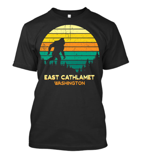 Vintage Sunset Bigfoot East Cathlamet Washington T-Shirt