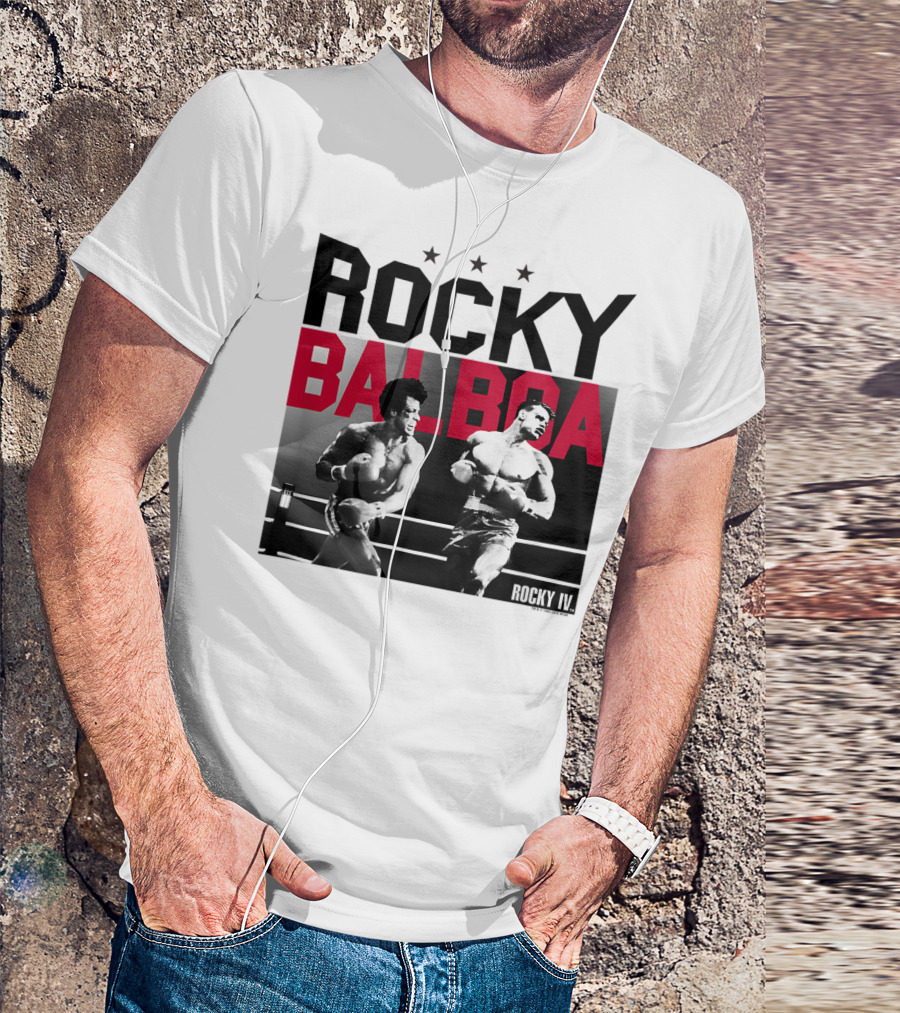 Rocky Balboa And Ivan Drago Fight Scene From Rocky IV Classic Look 30181 T-Shirt