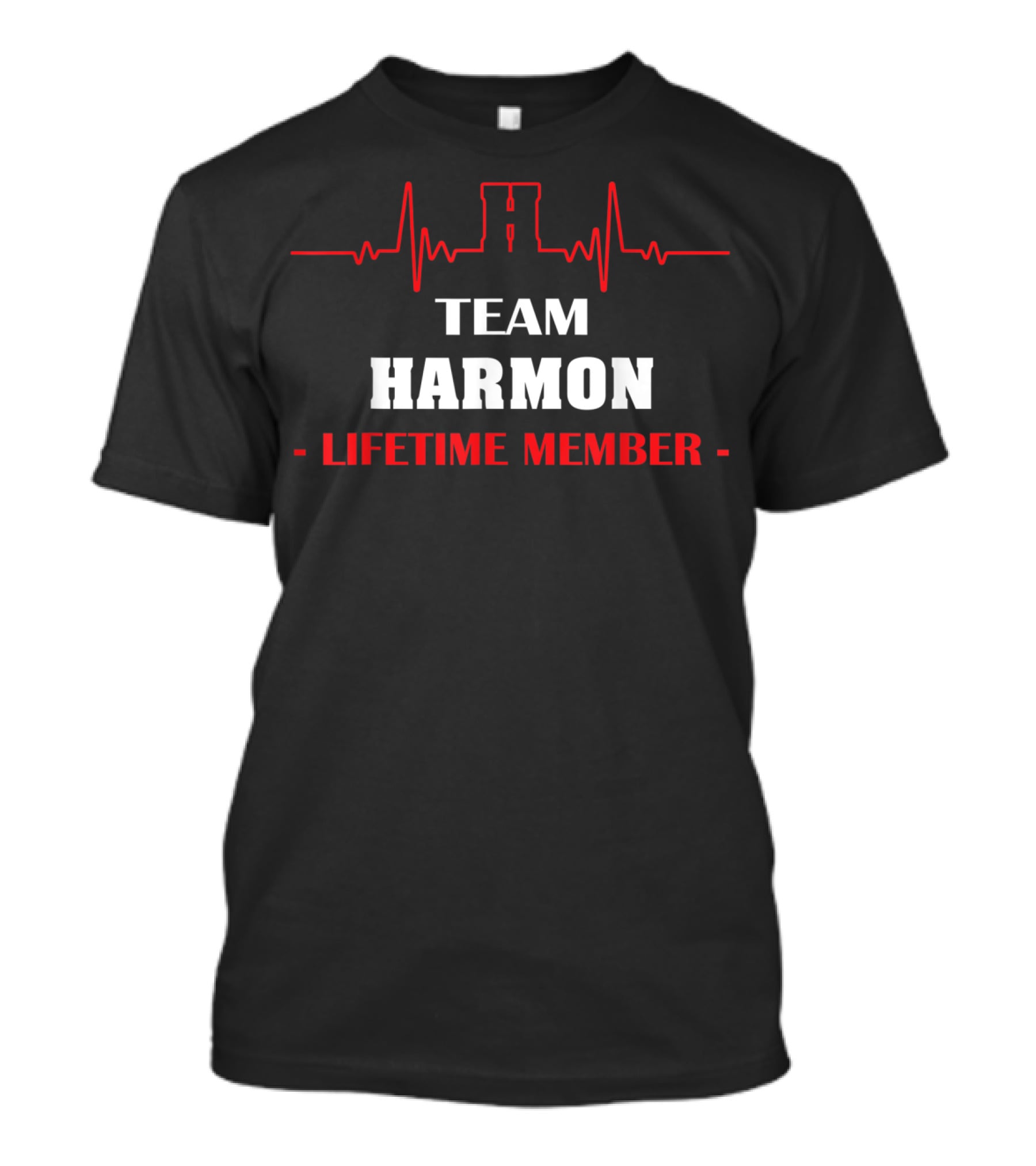 Team Harmon Lifetime Member Heartbeat T-Shirt