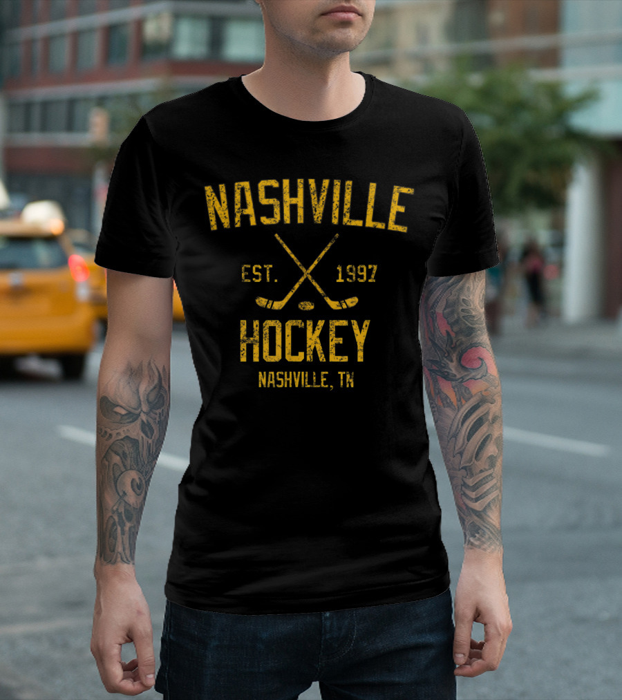 Nashville Hockey Est. 1997 Nashville TN Vintage T-Shirt