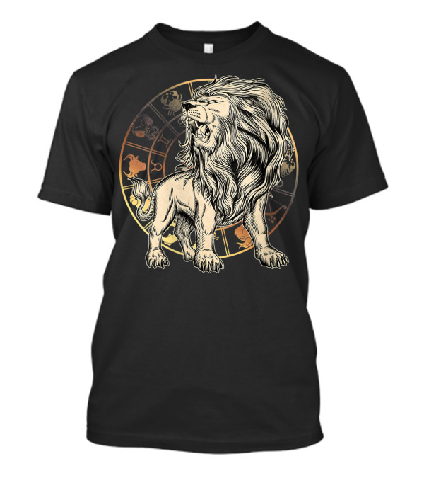 Leo Zodiac Birthday Born In July August T-Shirt