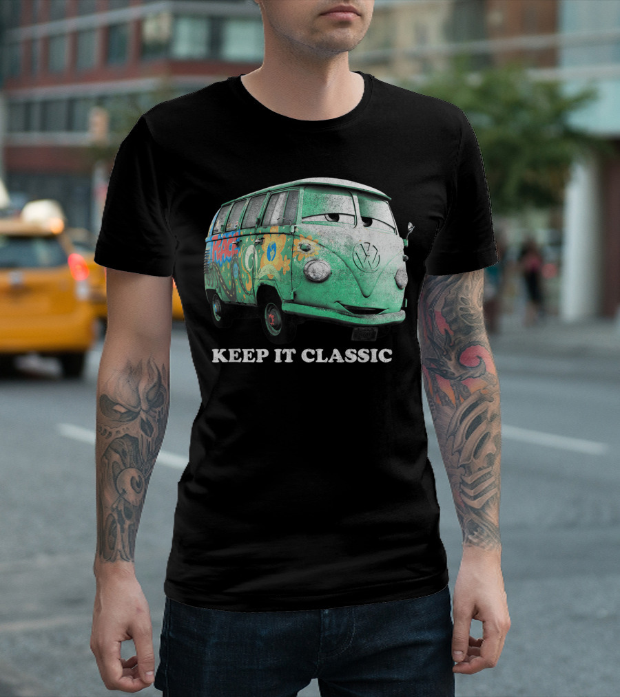 Disney Pixar Cars Fillmore Keep It Classic Volkswagen Van T-Shirt
