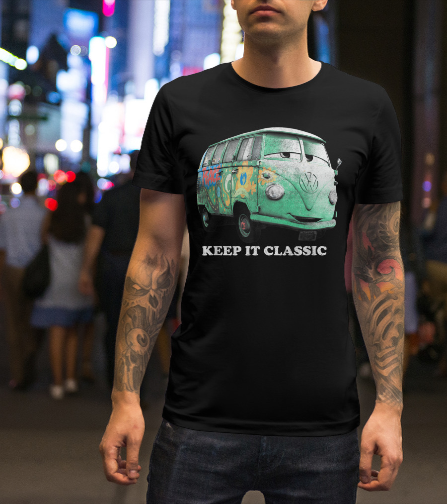 Disney Pixar Cars Fillmore Keep It Classic Volkswagen Van T-Shirt