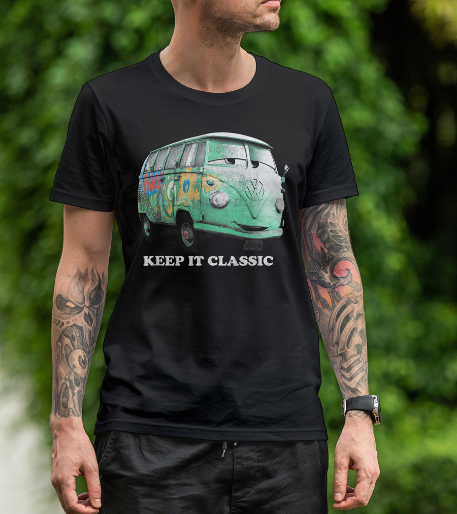 Disney Pixar Cars Fillmore Keep It Classic Volkswagen Van T-Shirt