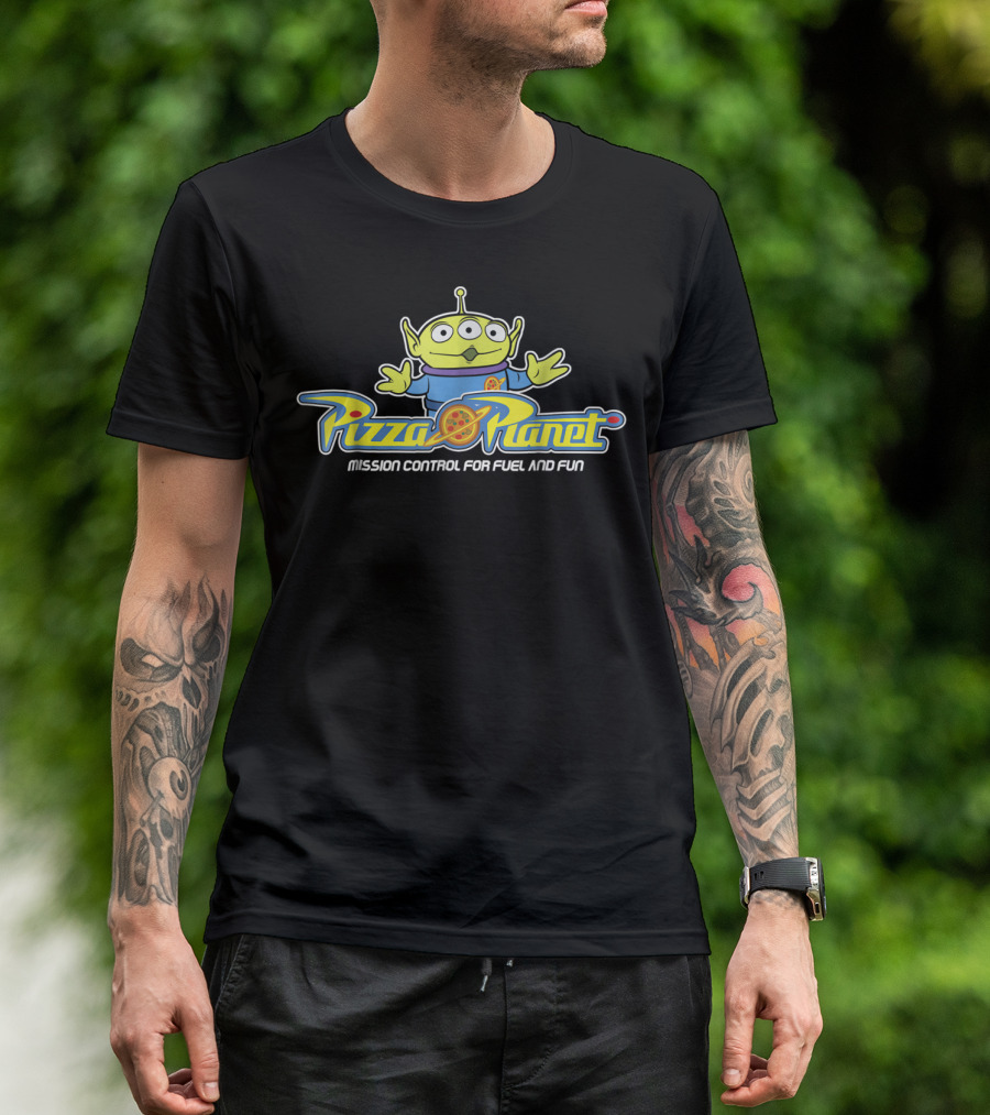 Pizza Planet Alien Mission Control For Fuel And Fun Disney Pixar Toy Story T-Shirt
