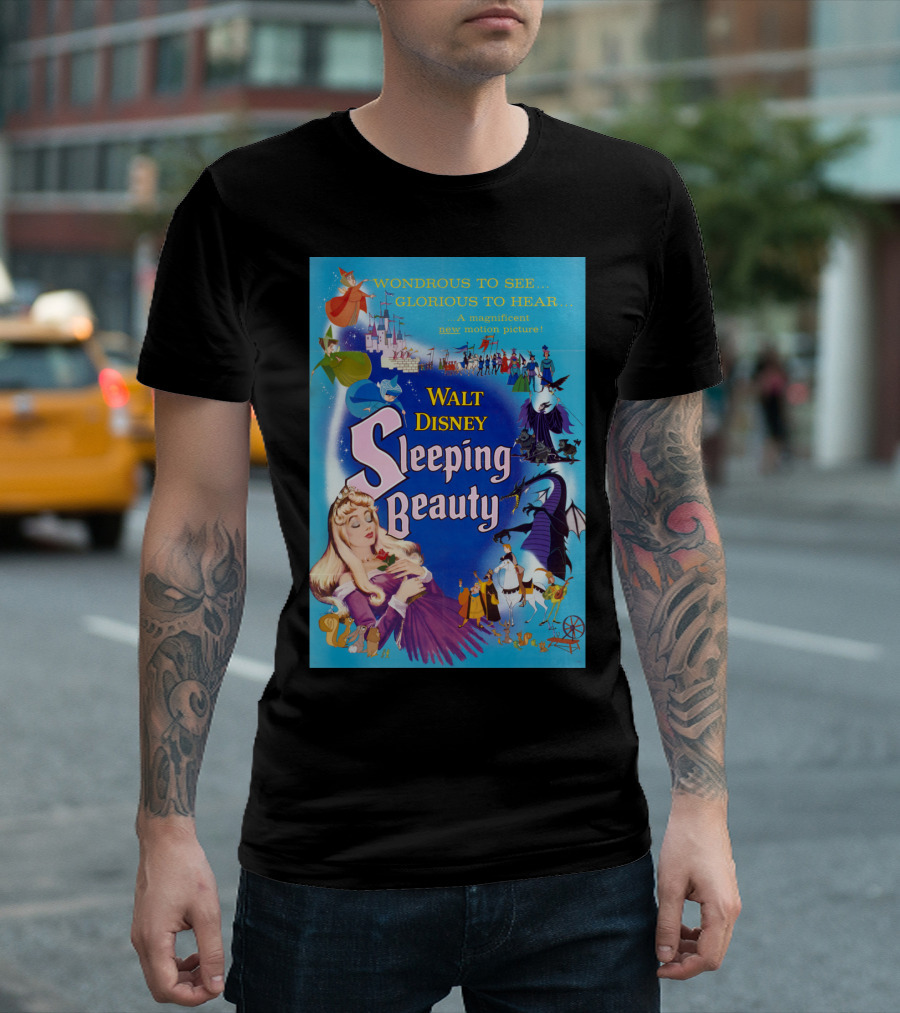 Walt Disney Sleeping Beauty Wondrous To See Glorious To Hear Motion Picture T-Shirt