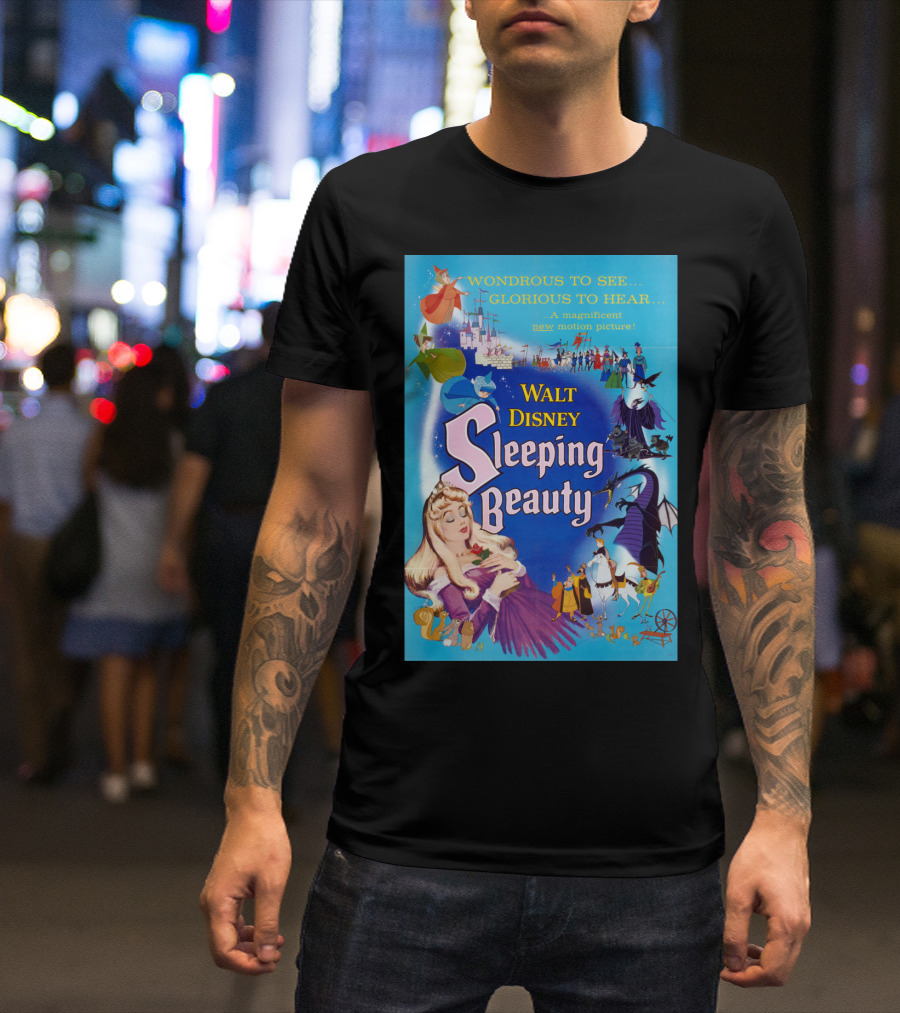 Walt Disney Sleeping Beauty Wondrous To See Glorious To Hear Motion Picture T-Shirt