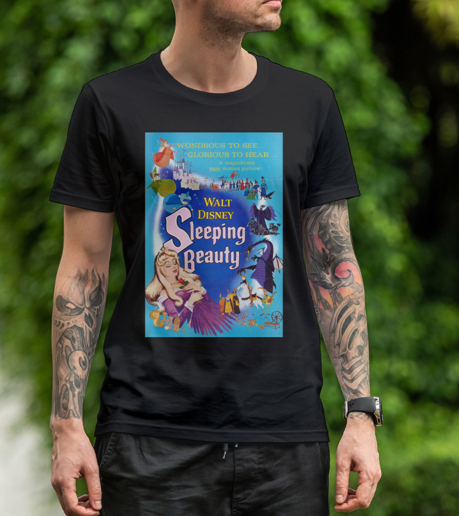 Walt Disney Sleeping Beauty Wondrous To See Glorious To Hear Motion Picture T-Shirt