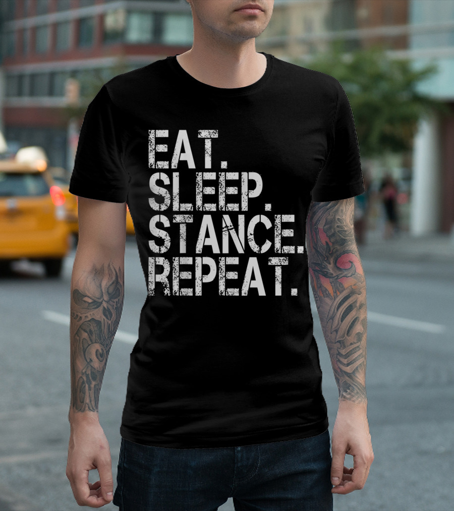 Eat Sleep Stance Repeat JDM Euro Classic Show Stance Life T-Shirt