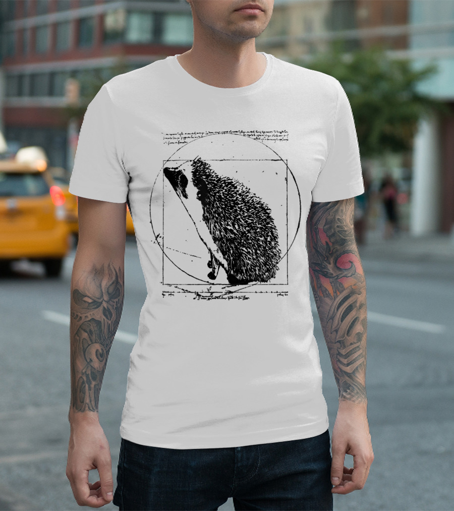 Vitruvian Hedgehog Vintage T-Shirt