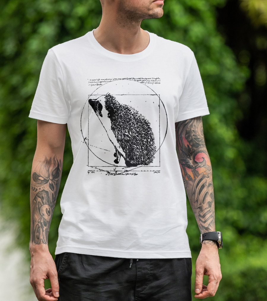 Vitruvian Hedgehog Vintage T-Shirt