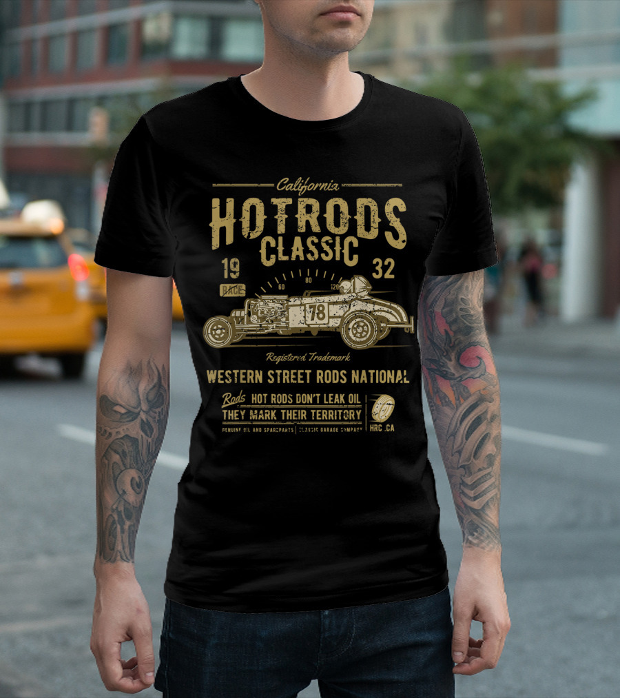 California Hot Rods Classic 1932 Western Street Rods National Race T-Shirt