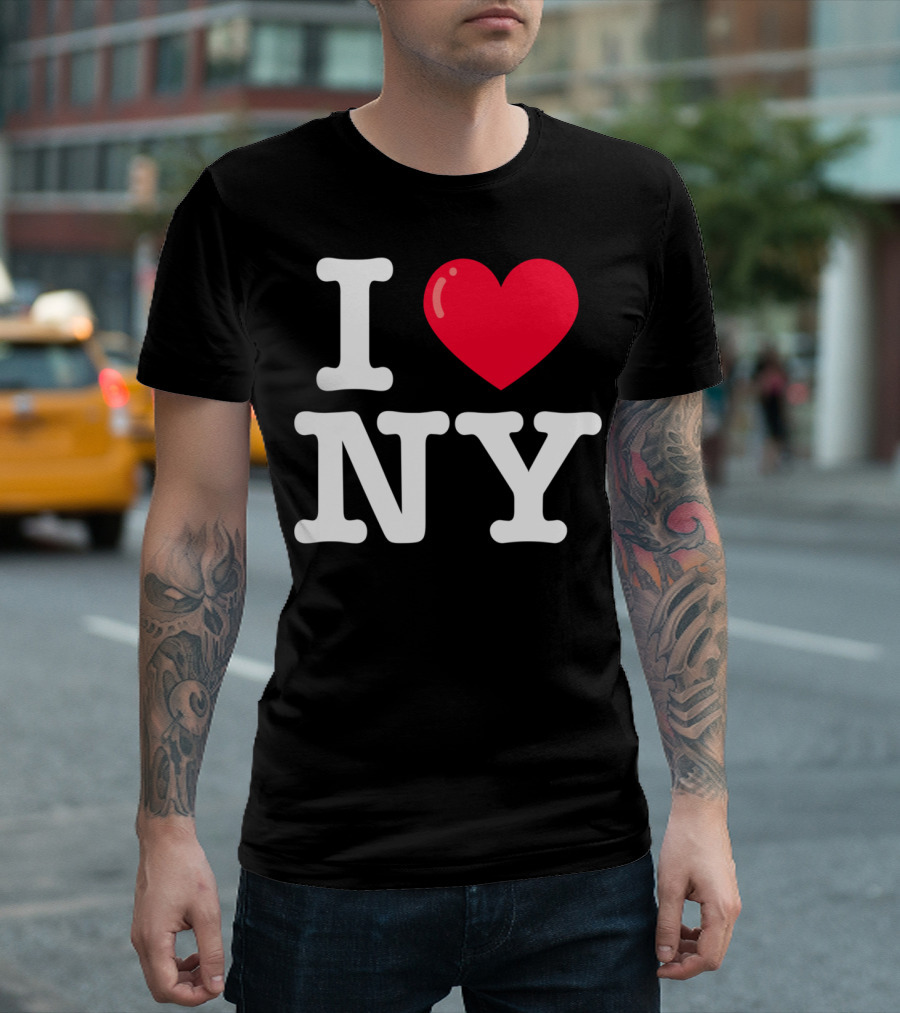 I Heart NY Classic Typewriter Font T-Shirt