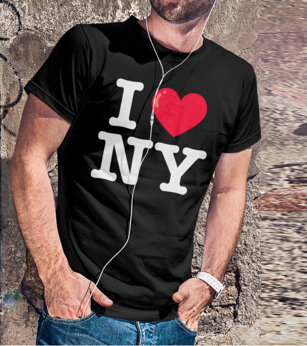 I Heart NY Classic Typewriter Font T-Shirt