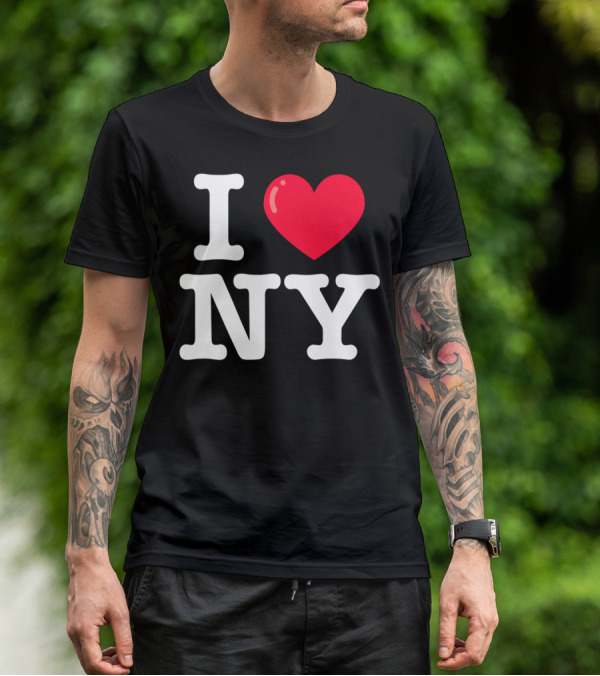I Heart NY Classic Typewriter Font T-Shirt