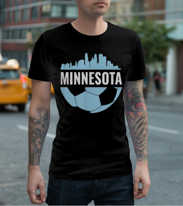 Minnesota Soccer Pride Futbol Skyline T-Shirt