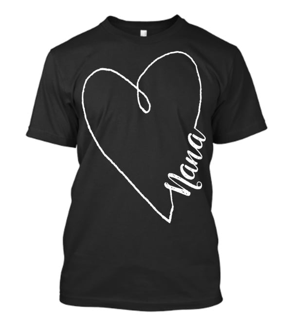 Nana Heart Outline T-Shirt