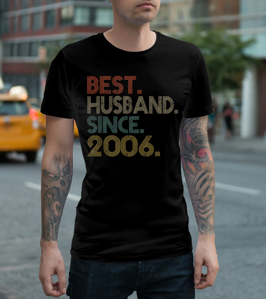 13th Wedding Anniversary Best Husband Since 2006 T-Shirt