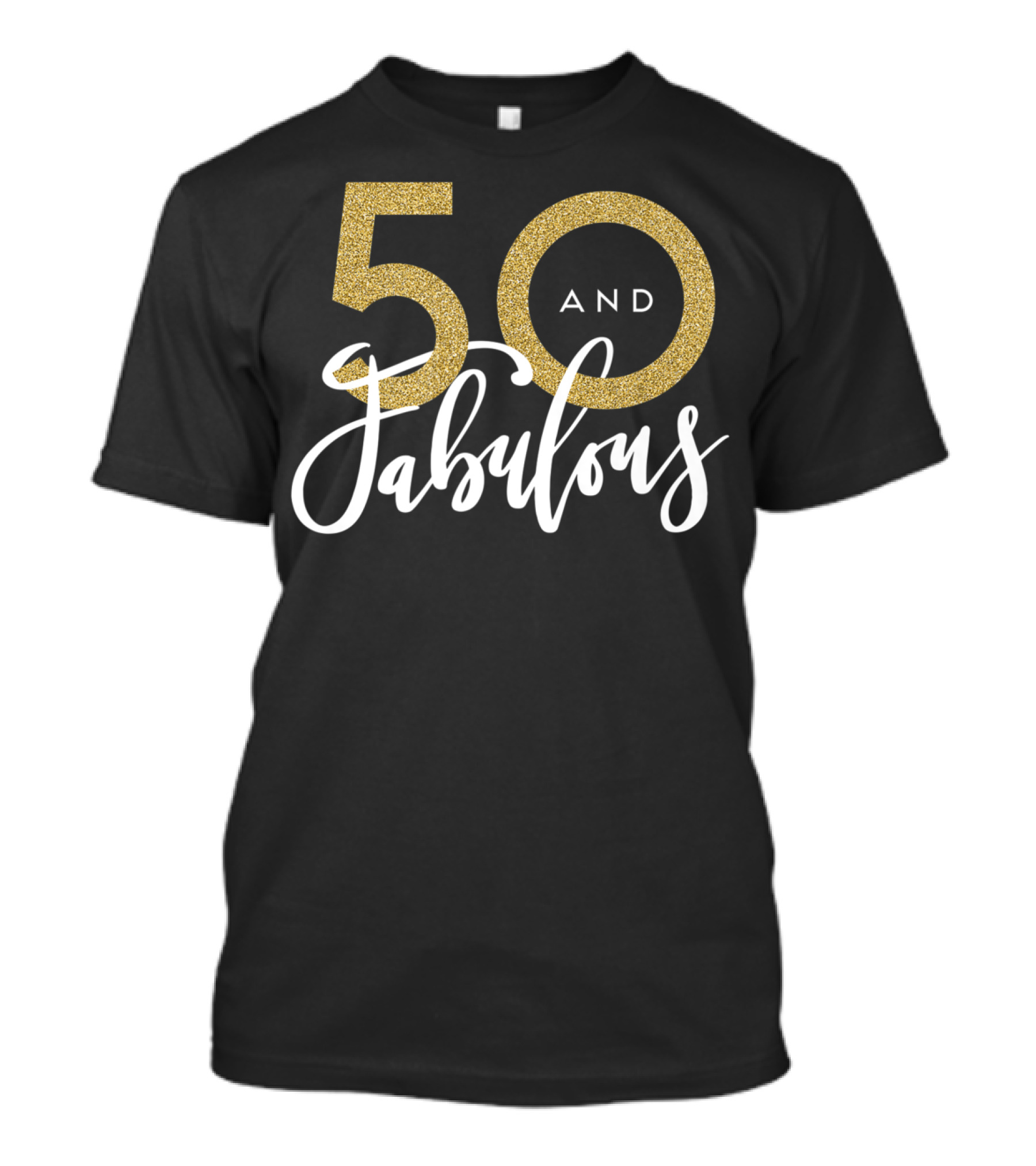 50 And Fabulous Glitzy Birthday T-Shirt