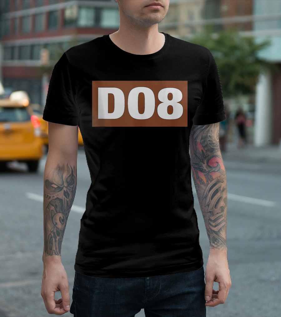 Al Udeid Air Base D08 Bold Number Block T-Shirt