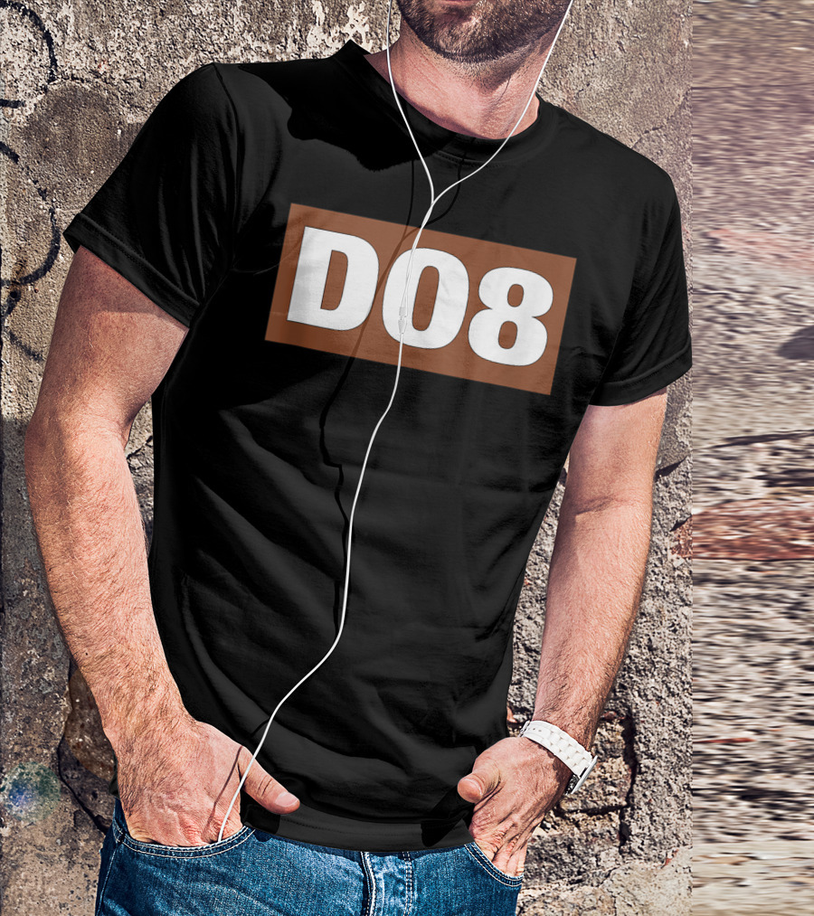Al Udeid Air Base D08 Bold Number Block T-Shirt