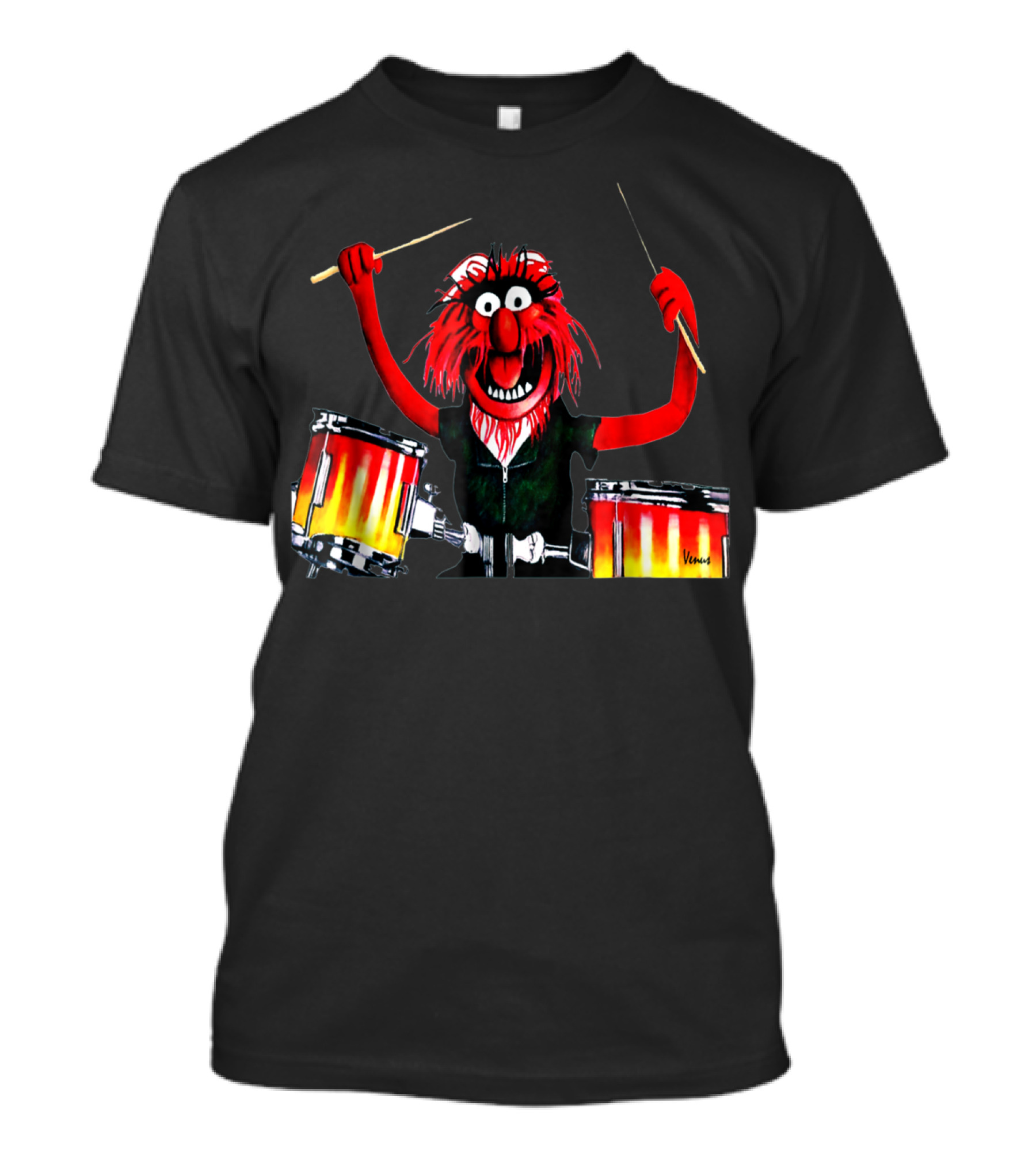 Animal Drummer Muppets Character Drumming Session T-Shirt
