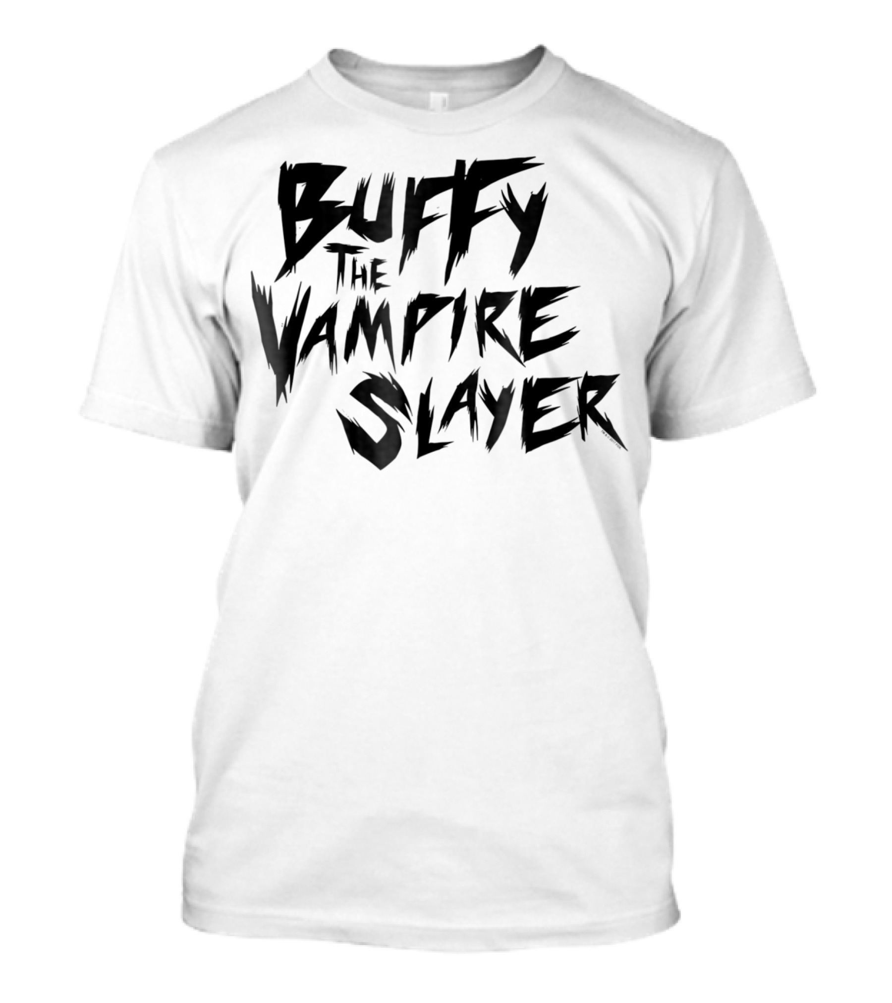 Buffy The Vampire Slayer Text In Dark Stylized Font T-Shirt