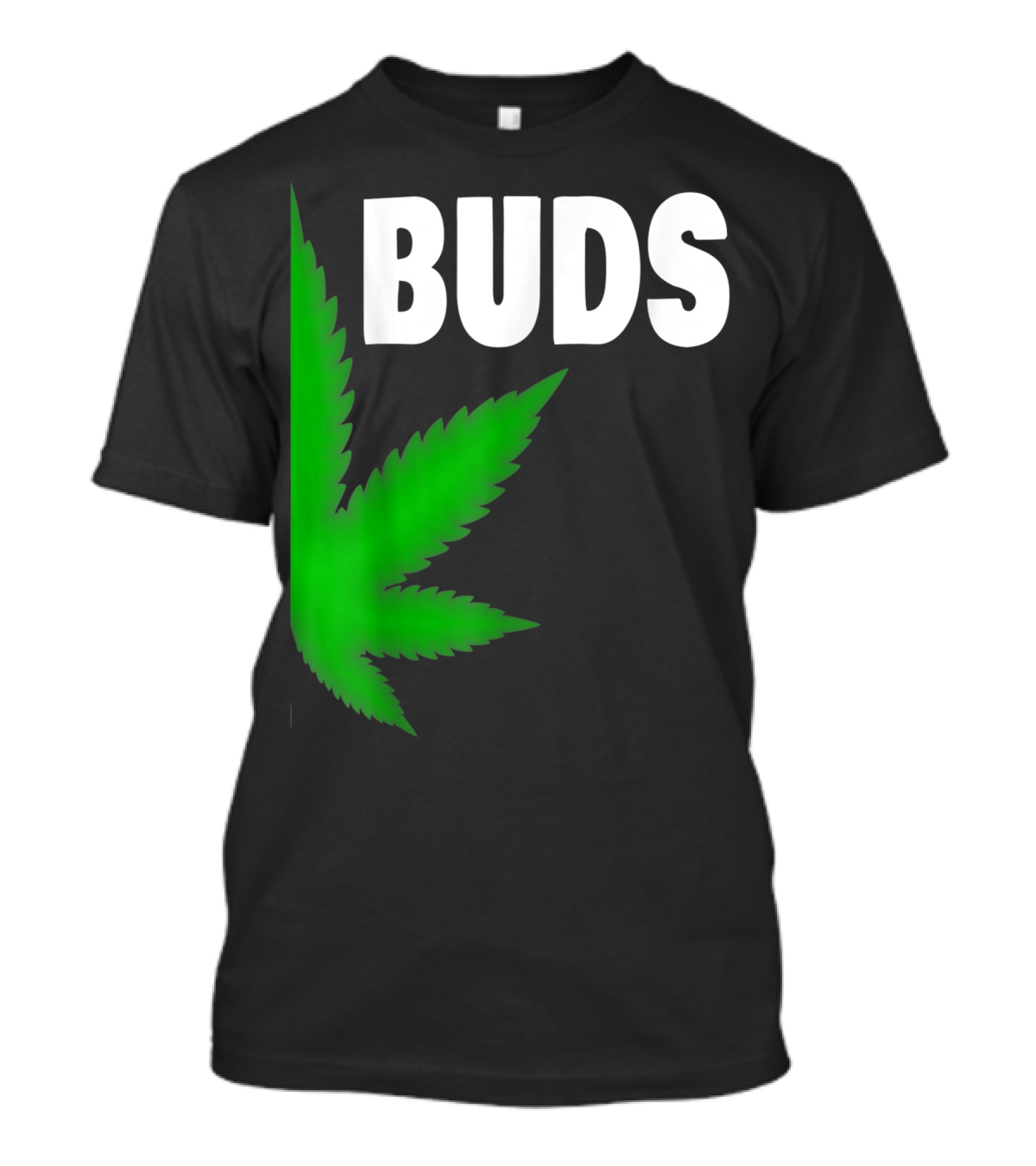 Couple Matching Best Buds Marijuana Leaf BFF T-Shirt