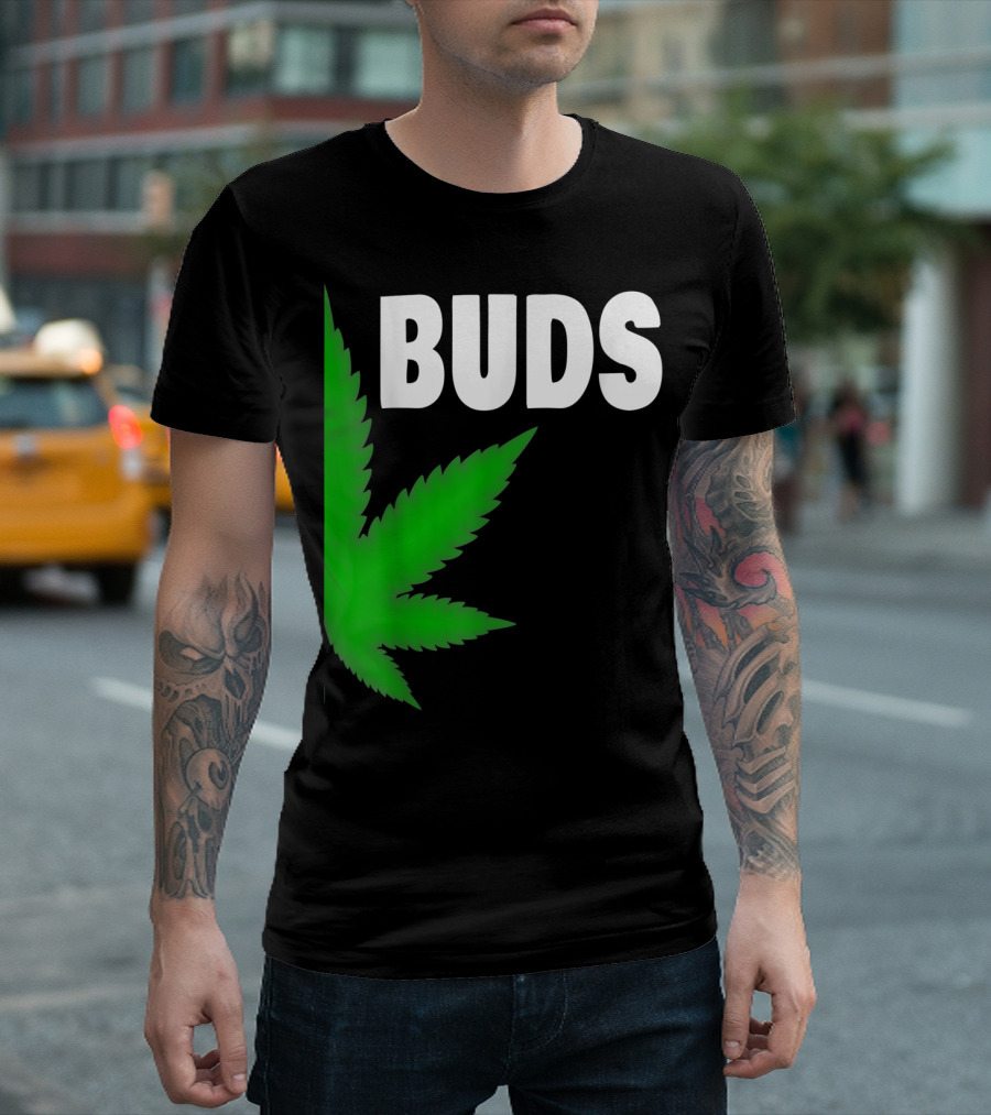 Couple Matching Best Buds Marijuana Leaf BFF T-Shirt