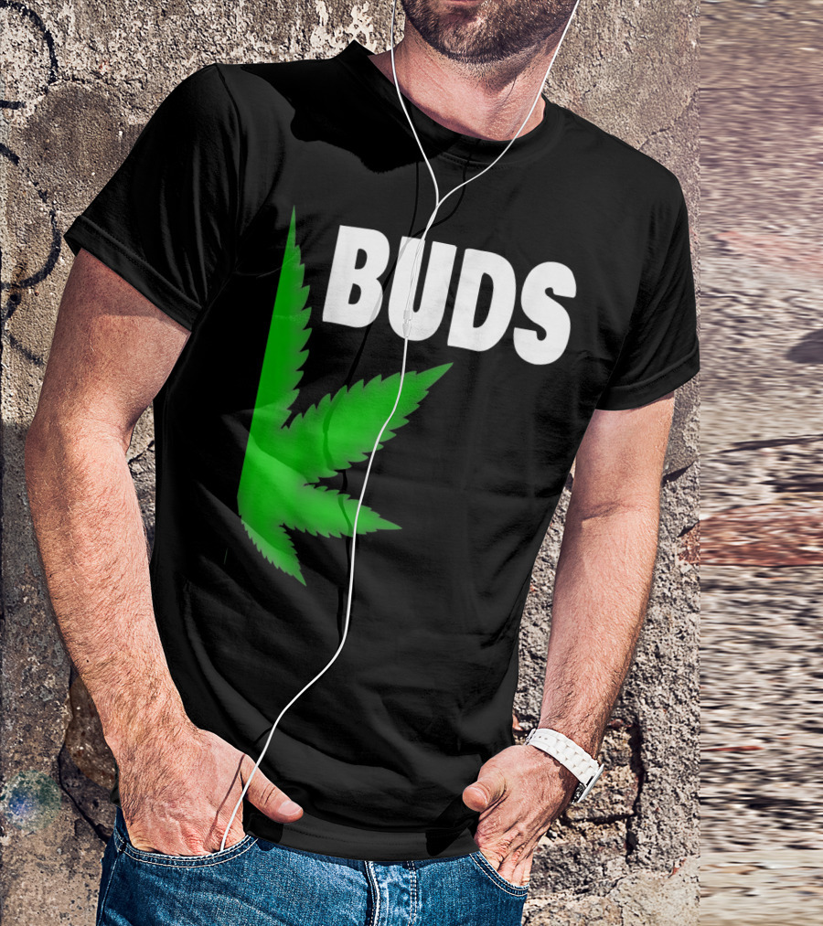 Couple Matching Best Buds Marijuana Leaf BFF T-Shirt