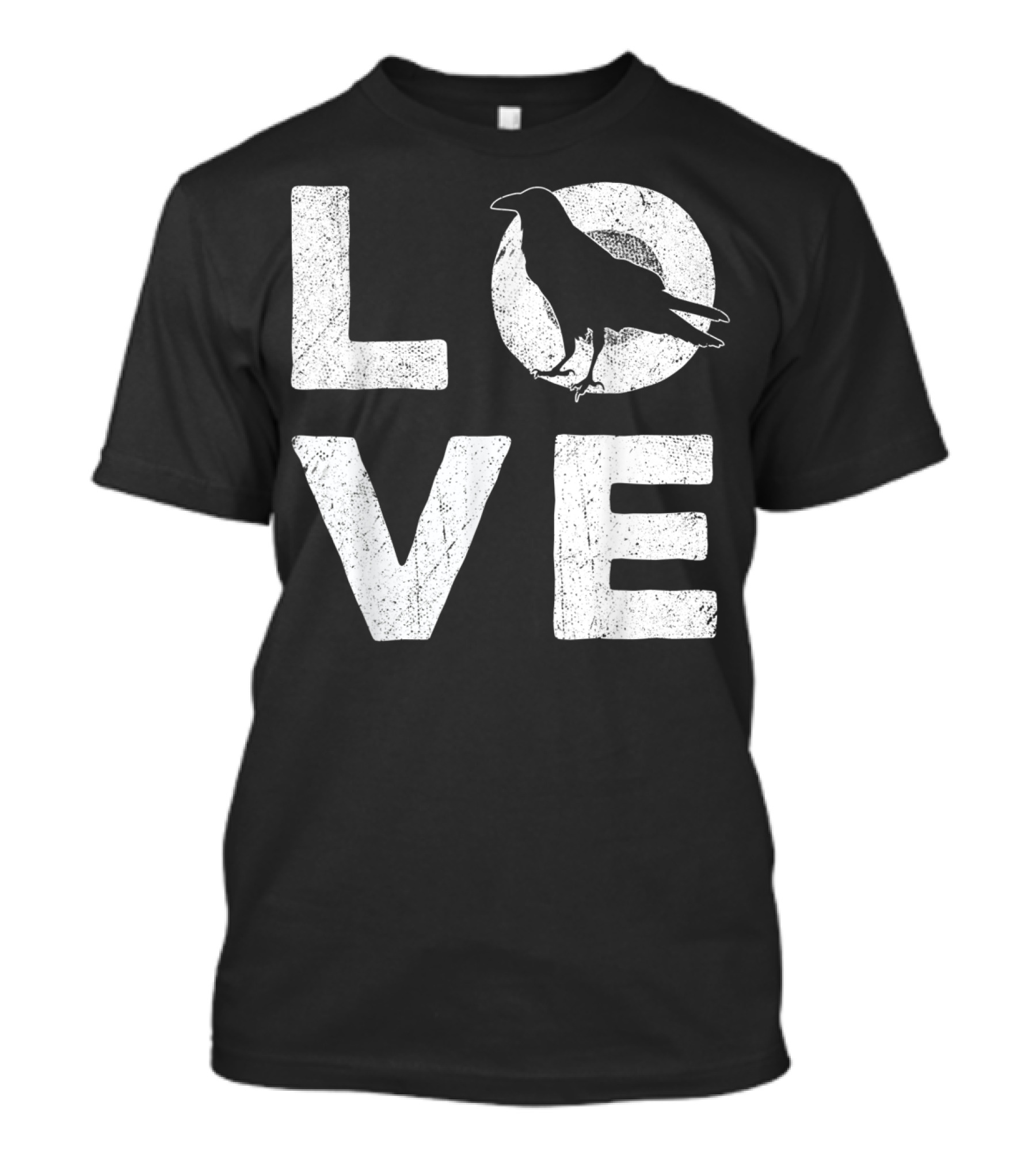 Crow Love Wildlife Enthusiast Typography T-Shirt