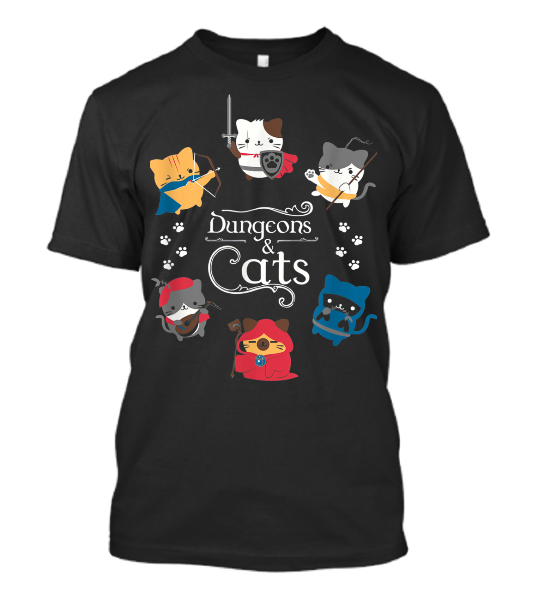 Dungeons And Cats Adventure In The Dungeons T-Shirt