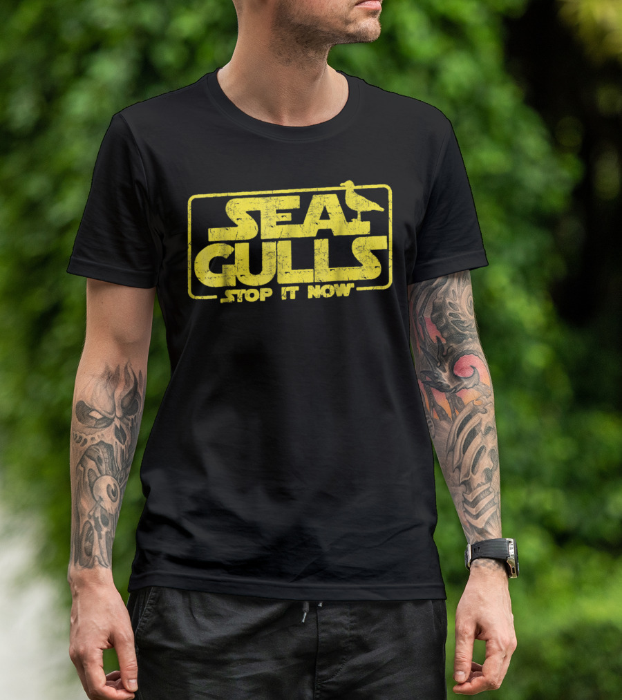 Star Wars Spoof Seagulls Stop It Now T-Shirt