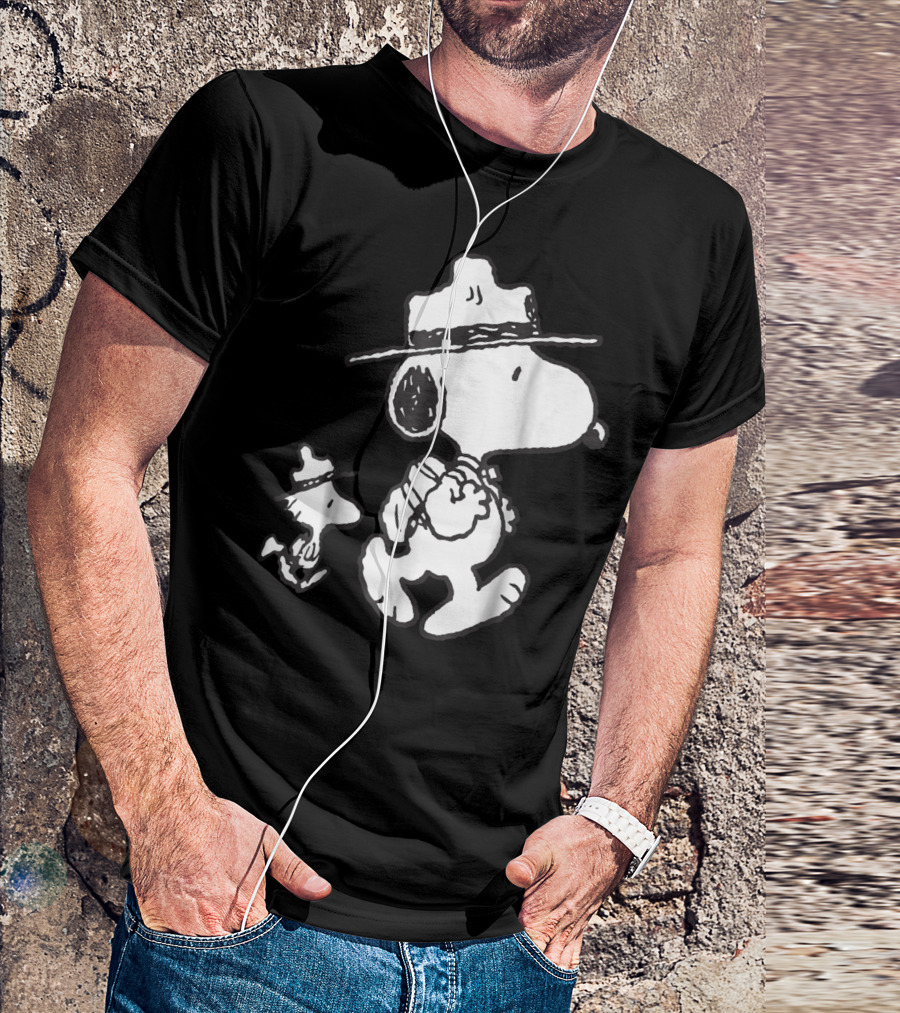 Snoopy Woodstock Funny Camping Adventure T-Shirt