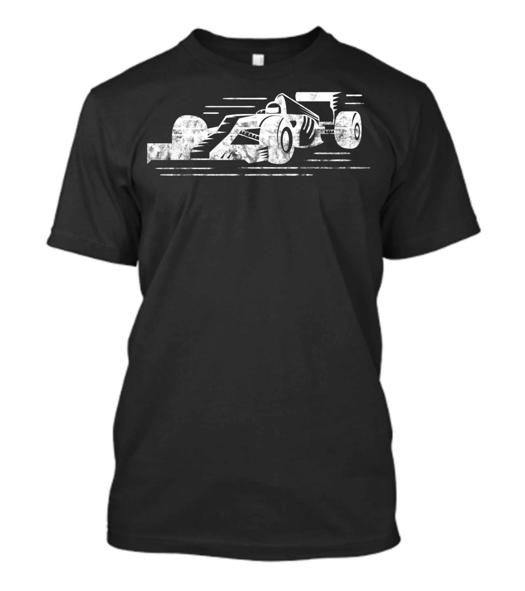 Formula Racecar Speed Distressed Style Racing T-Shirt