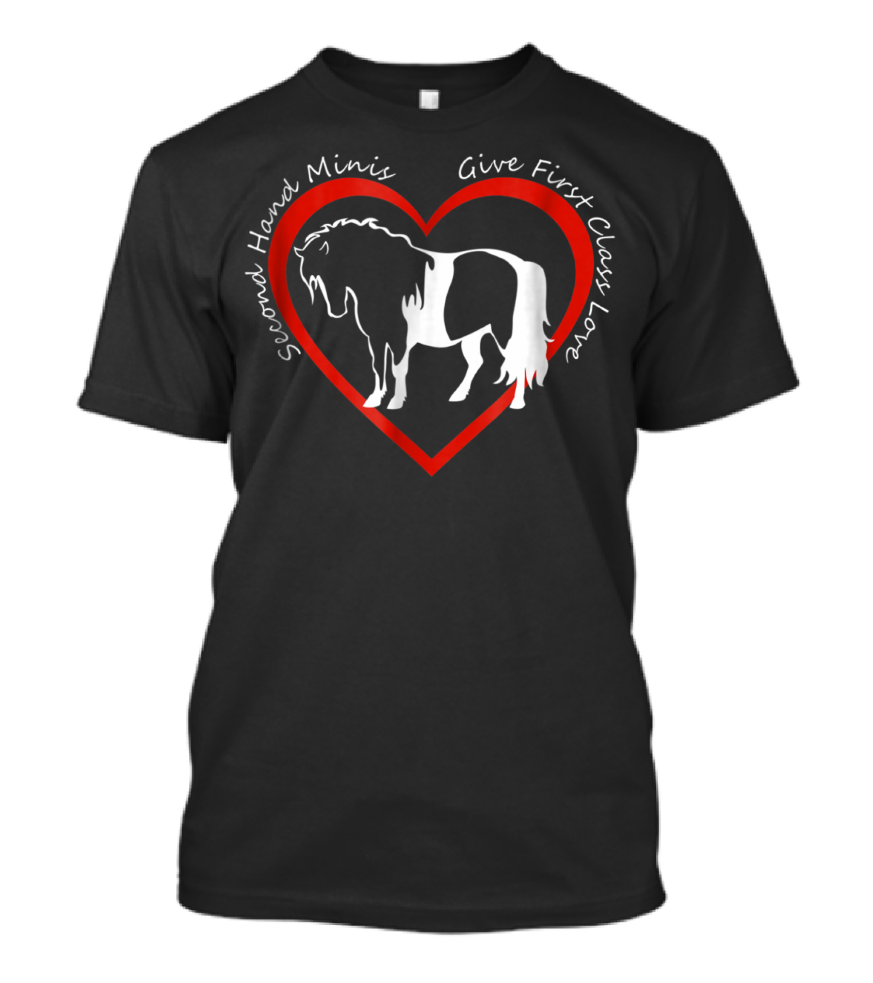 Second Hand Minis Give First Class Love Heart Horse T-Shirt