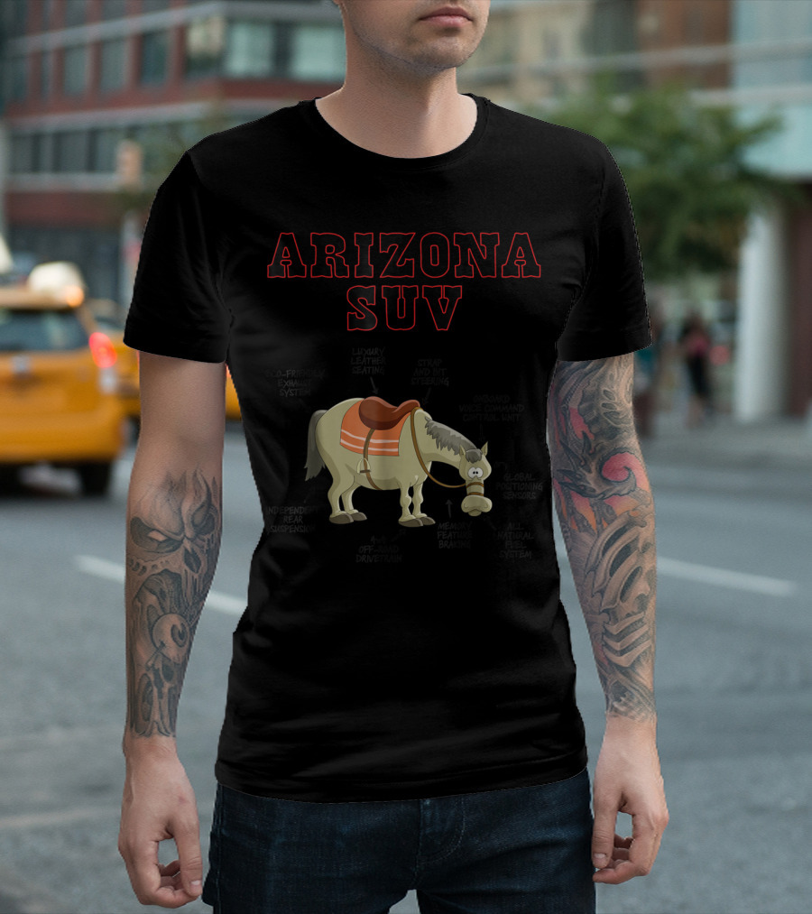 Arizona SUV Horse Mule Funny Joke T-Shirt