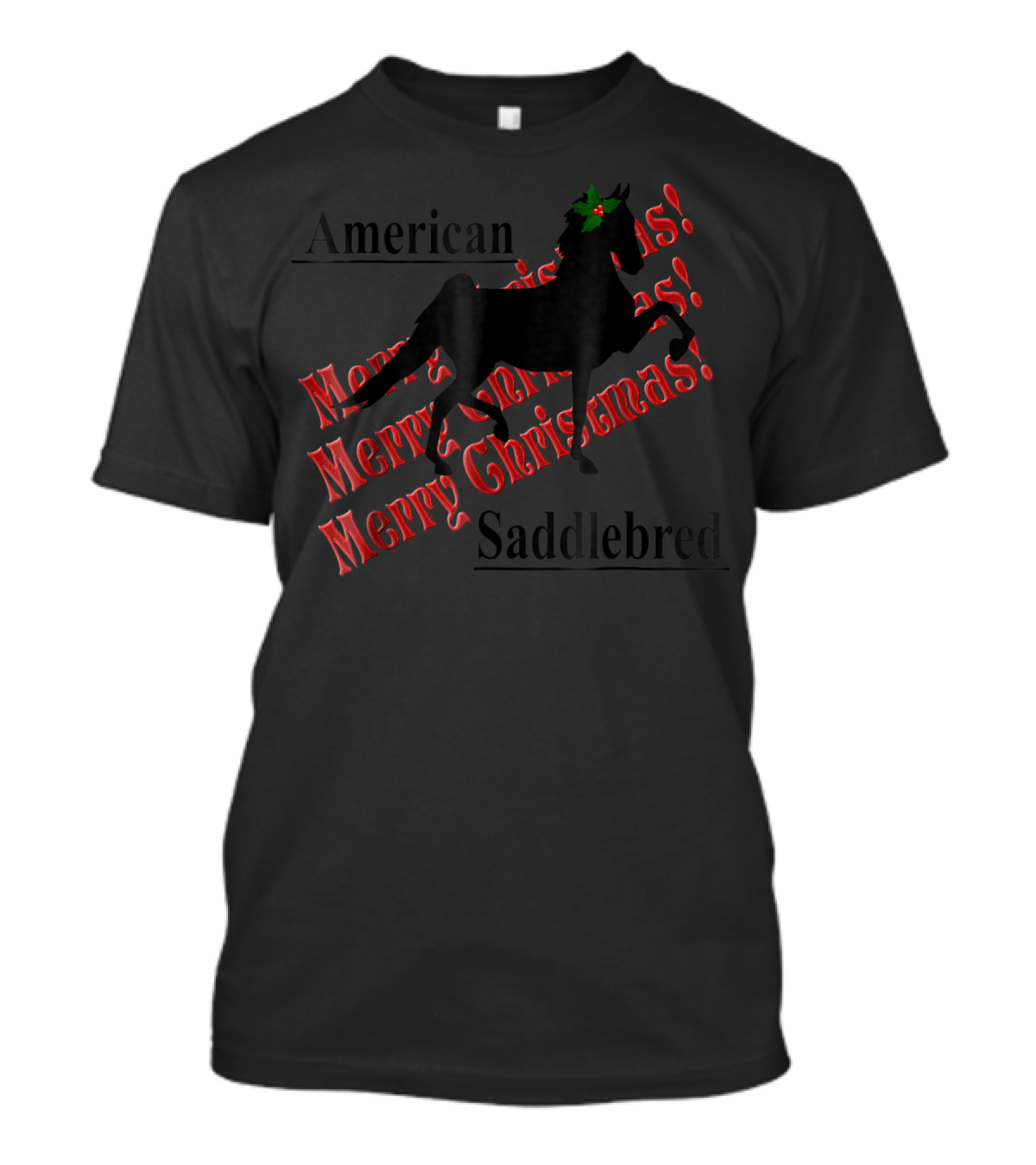 American Saddlebred Merry Christmas T-Shirt