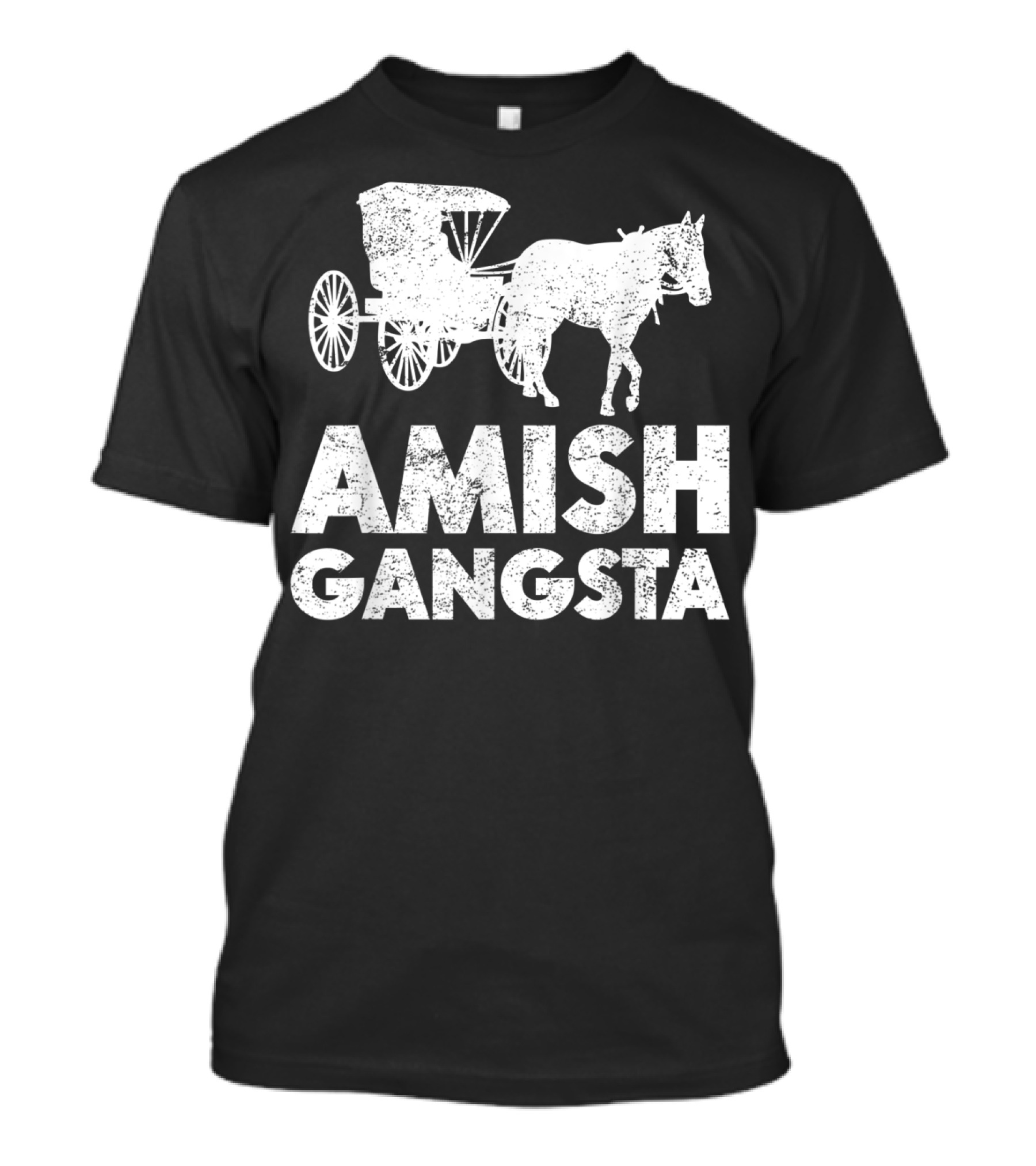 Amish Gangsta Horse And Buggy Classic T-Shirt